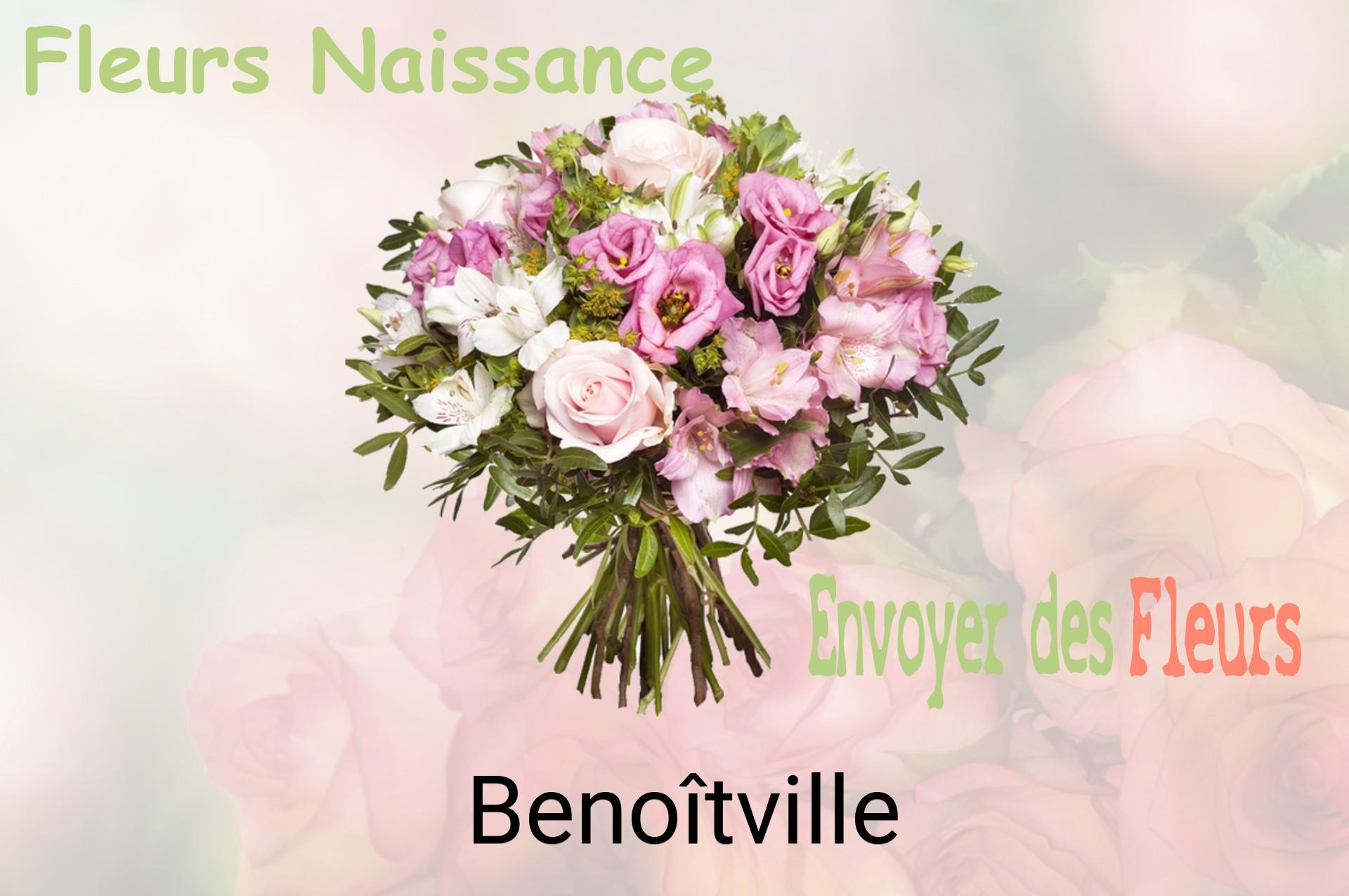 Bouquet de fleurs de naissance livré à Benoîtville